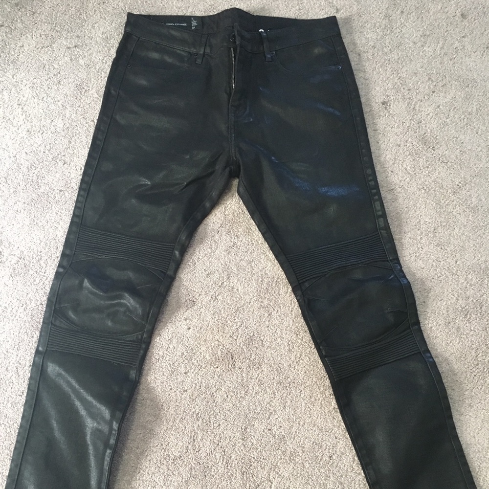 NWT Men’s Armani Exchange Metallic skinny jeans